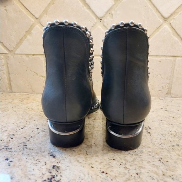 Alexander Wang Kori Studded Booties Leather Black - Picture 3 of 8